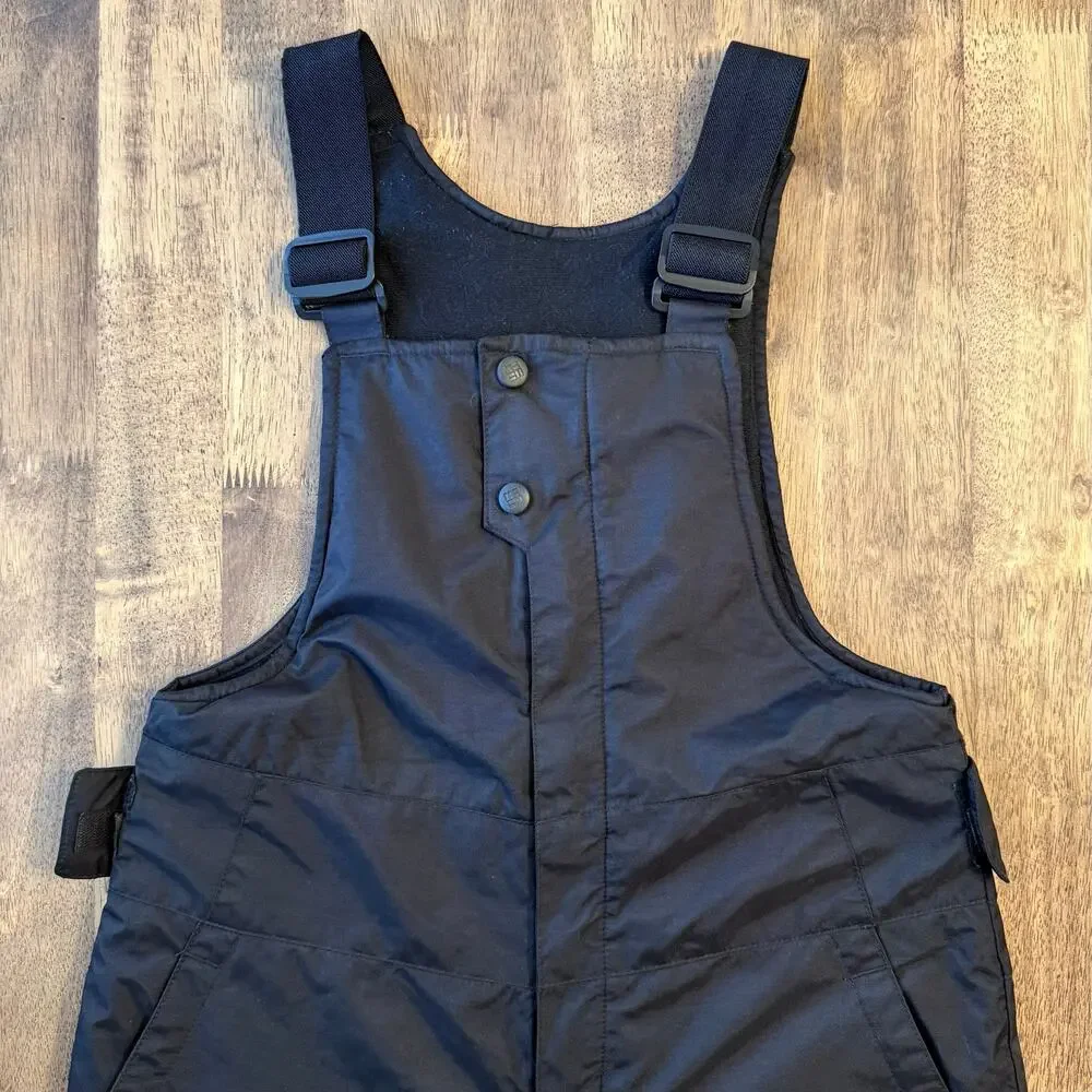 Columbia Snow Bib Overalls Waterproof Insulated Winter Ski Black Kids Size 10/12
